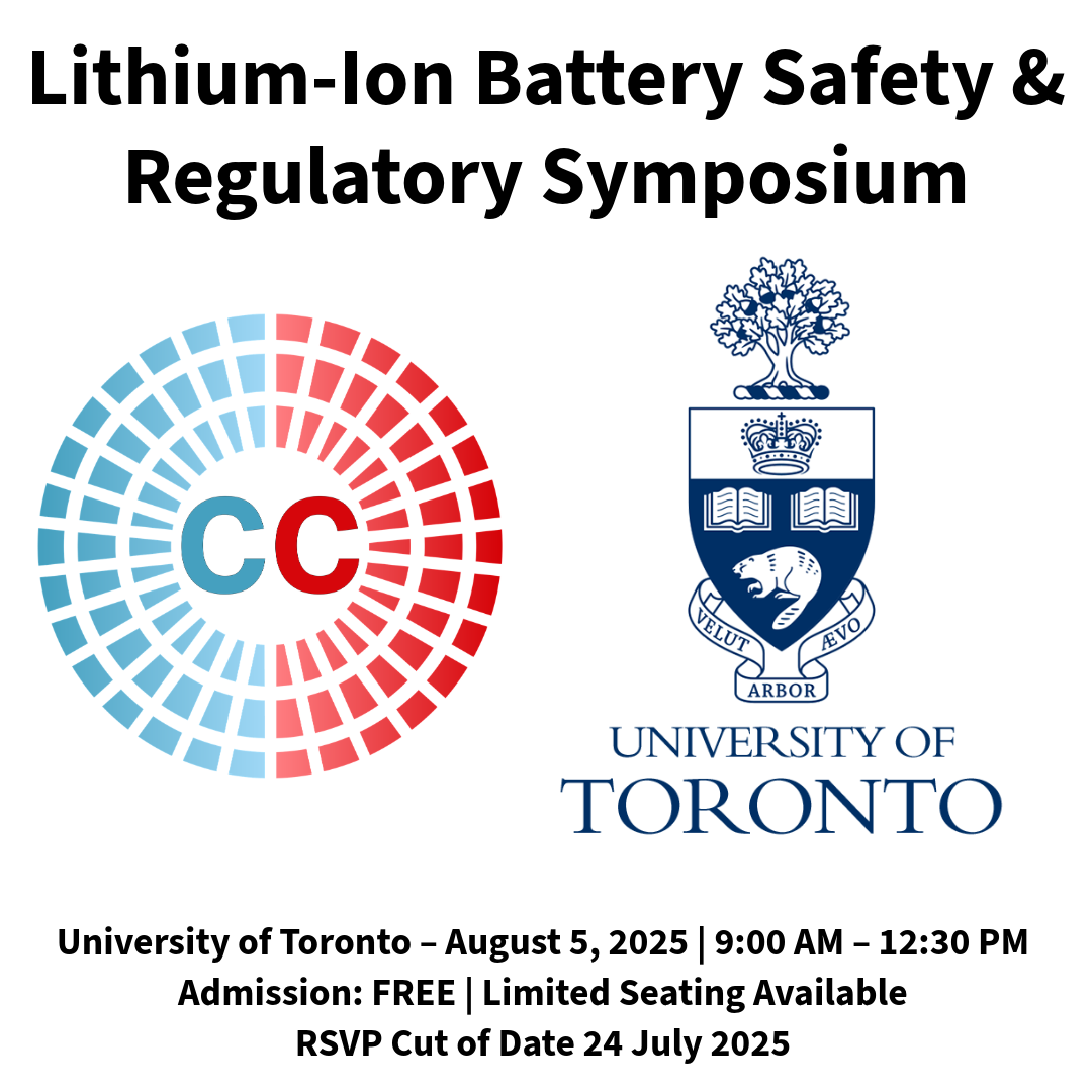 Lithium-Ion Battery Safety & Regulatory Symposium promotional graphic